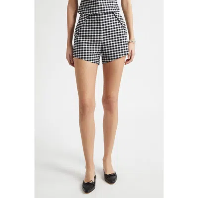 Posse Chiara Check Shorts In Multi