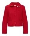 Posse Collared Long-sleeved Jacket In Red
