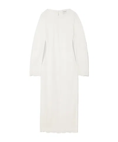 Posse Cove Embroidered Open-knit Cotton Kaftan In White