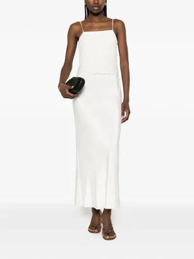 Posse Cove Midi Dress In White