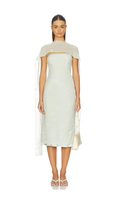 Posse Cove Strapless Dress In Metallic