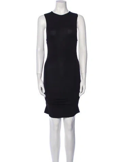 Pre-owned Posse Crew Neck Mini Dress W/ Tags In Black