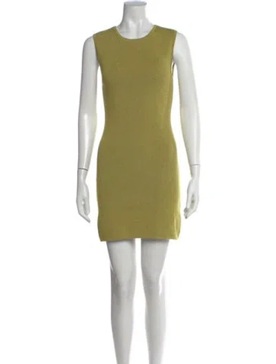 Pre-owned Posse Crew Neck Mini Dress W/ Tags In Green