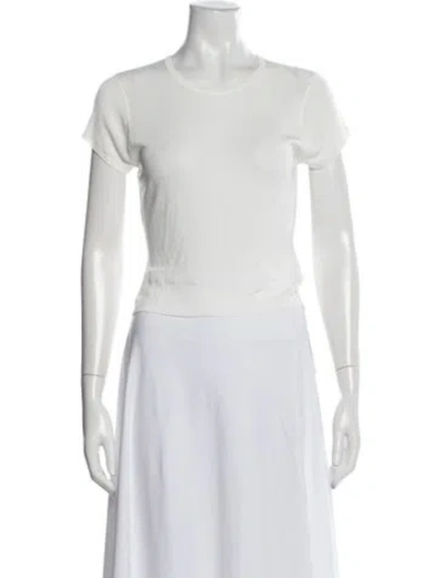 Pre-owned Posse Crew Neck Short Sleeve T-shirt In White