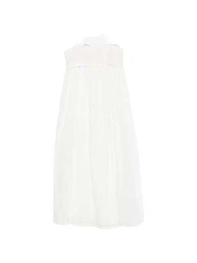 Posse Danielle Lace-trim Maxi Dress In White