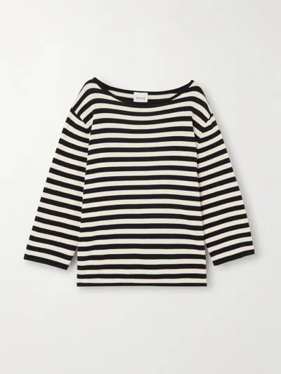Posse Darcy Long Sleeve Top In Cream & Black