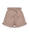 Posse Callie Drawstring Short In Multi In Brown
