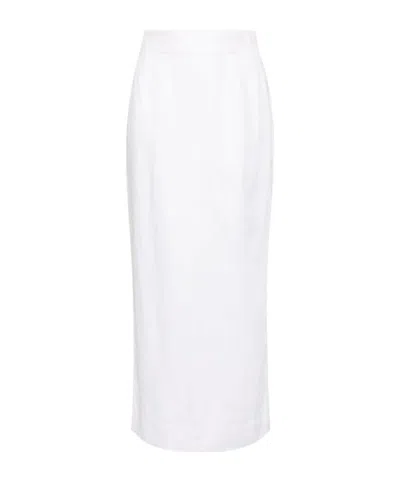 Posse Elastic Waist Skirt In White