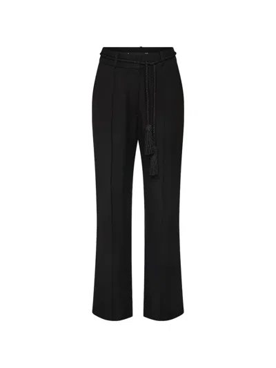 Posse Casual Pants With Belt Loops In Black