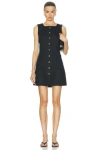 Posse Womens Black Emma Two-patch-pockets Linen Vest In Black