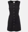 Posse Emma Button Down Mini Dress In Black