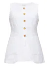Posse Emma Vest Ivory In White
