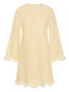 Posse Essie Scalloped-hem Mini Dress In Multi