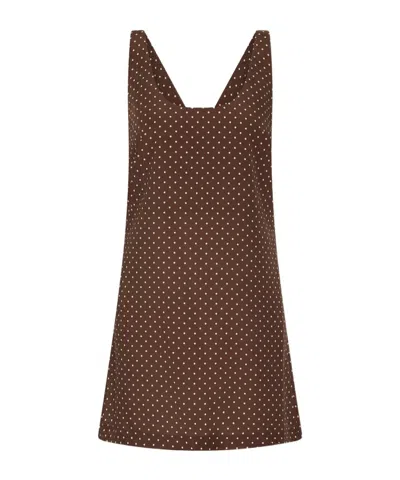 Posse Evie Mini Dress In Brown