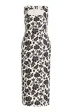 Posse Exclusive Alice Linen Midi Dress In Black