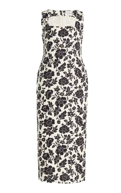 Posse Exclusive Alice Linen Midi Dress In Black
