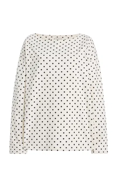 Posse Exclusive Bea Polka-dot Cotton Top In Multi
