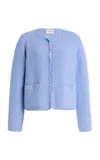 Posse Exclusive Harlan Knit Jacket In Blue