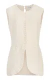 Posse Exclusive Harlan Knit Vest In Ivory