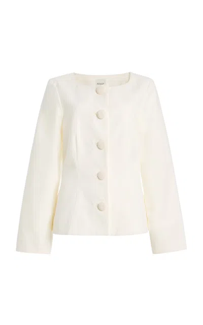 Posse Exclusive Heidi Cotton-linen Jacket In Neutral