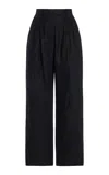 Posse Exclusive Louis Linen Trousers In Black
