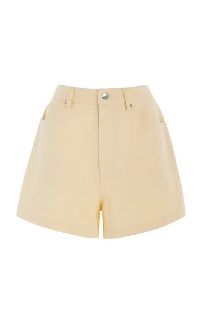Posse Exclusive Mason Denim Shorts In Yellow