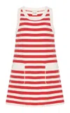 Posse Exclusive Riviera Ari Striped Knit Mini Dress In Red