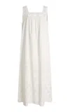 Posse Exclusive Riviera Cecilia Cotton Maxi Dress In White