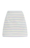 Posse Exclusive Sedgewick Cotton Mini Skirt In Yellow