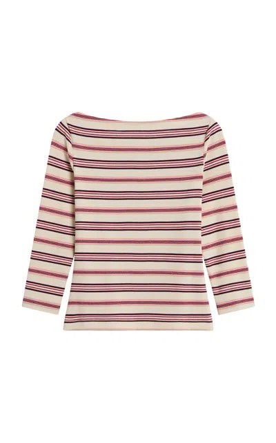 Posse Fern Striped Stretch Cotton Top