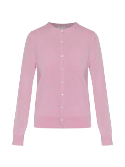 Posse Finn Button-up Cardigan In Pink