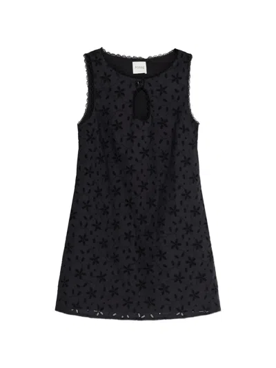 Posse Floral-pattern Sleeveless Dress In Black