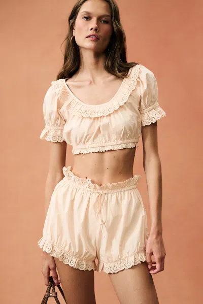 Posse For Fwrd Ezra Crop Top In Neutral