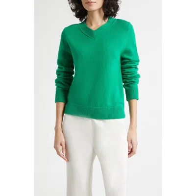Posse Freddie Merino Wool & Cashmere Sweater In Green
