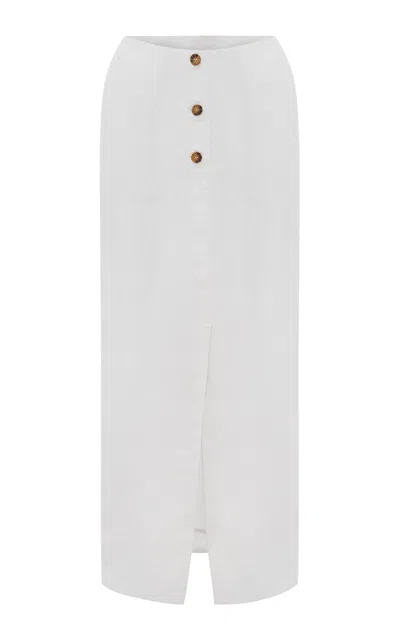 Posse Gigi Column Skirt In Ivory