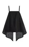 Posse Ginny Linen Top In Black