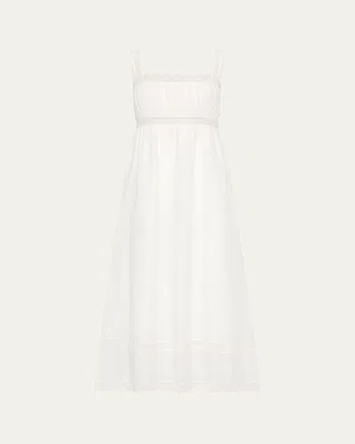 Posse Grace Lace-trim Shift Dress In White