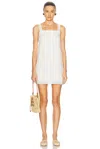 Posse Grace Lace-trim Mini Dress In White