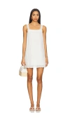 Posse Grace Lace-trim Mini Dress In White