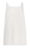 Posse Grace Lace-trim Mini Dress In White