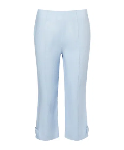 Posse Harper Linen Capri Pants In White