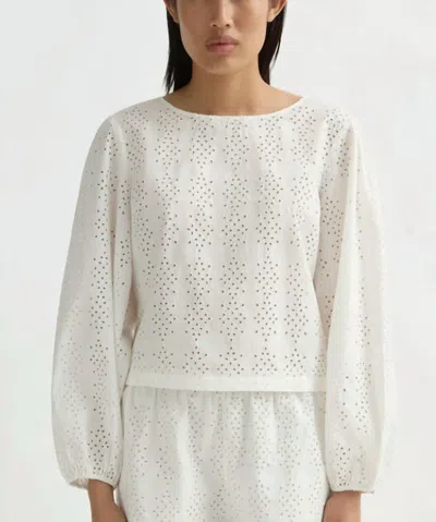 Posse Harriet Blouse In Vintage White