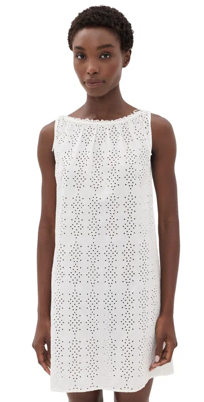 Posse Harriet Mini Dress Vintage White In Multi