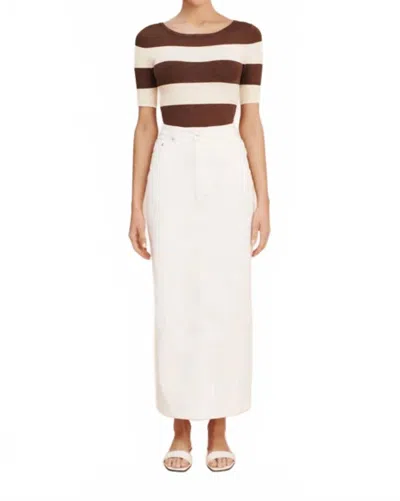 Posse Harvey Pencil Skirt In Vintage White