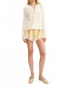 Posse Helena Knit Jacket In Bone In Brown
