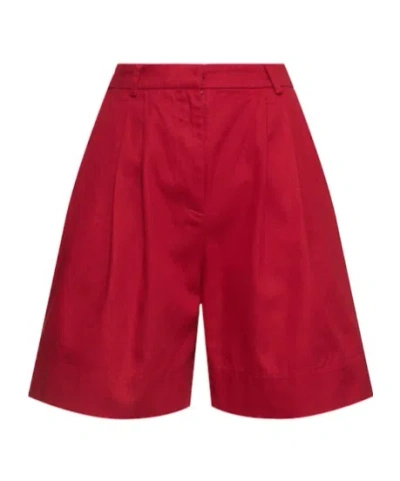 Posse High Waist Shorts In Red