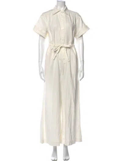 Pre-owned Posse Jumpsuit In Neutral