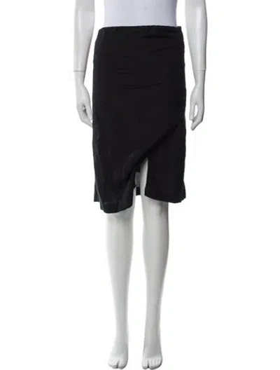 Pre-owned Posse Knee-length Skirt In Black