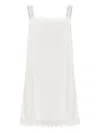 Posse Lace-detailing Mini Dress In White