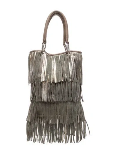 Pre-owned Posse Leather Tote In Grey